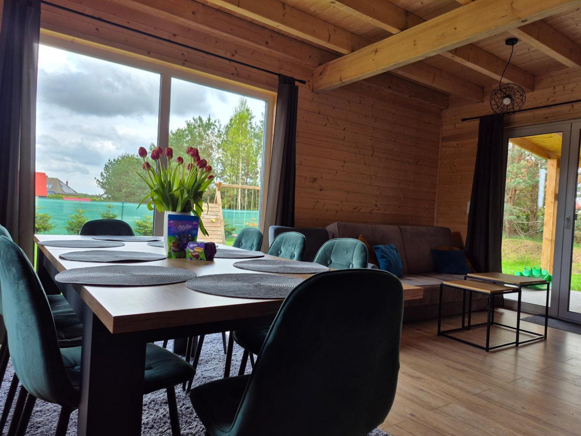 Oliwkowy Balia Z Jacuzzi Kaszuby Ferienhaus *